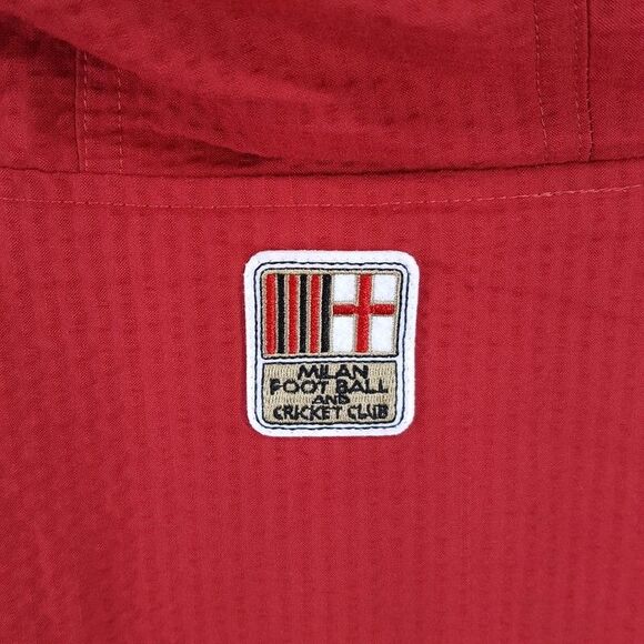 PUMA Jacket Mens XL Red Zip Up Windbreaker AC Milan MMQ Football Soccer Cricket - Picture 6 of 11